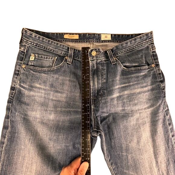 Adriano Goldschmeid (AG) The Protege Men's Straight Leg Blue Denim Jeans Size 36 - Picture 3 of 9